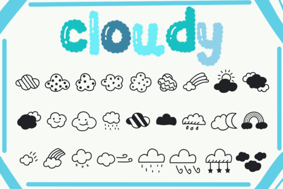 Cloudy Font