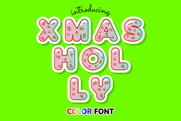 Xmas Holly Font