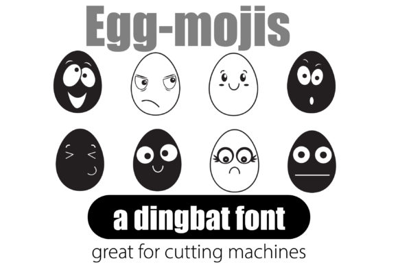 Egg Emoticon Font - Font Canyon