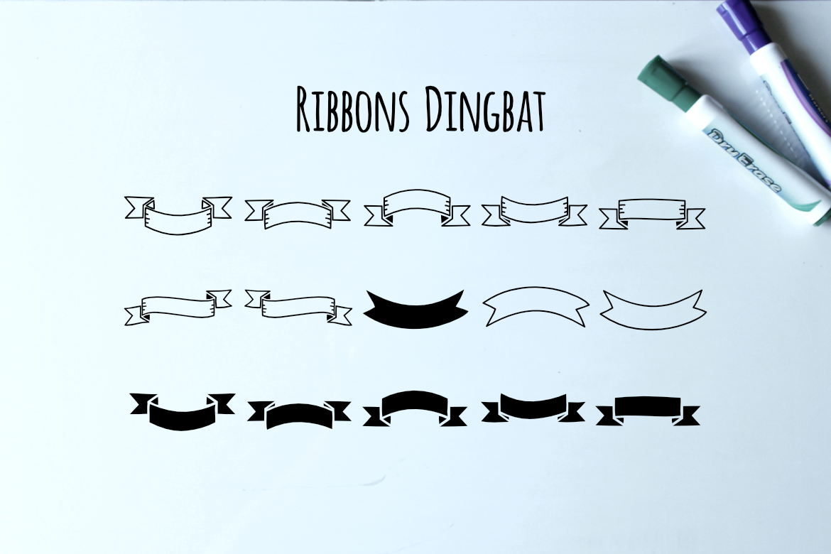 Ribbons Dingbat Font
