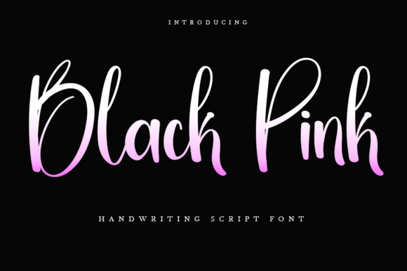 Black Pink Font Poster 1