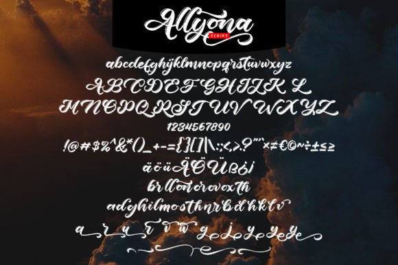 Allyona Font Poster 5