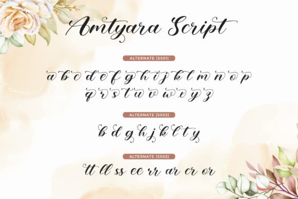 Amtyara Script Font Poster 6