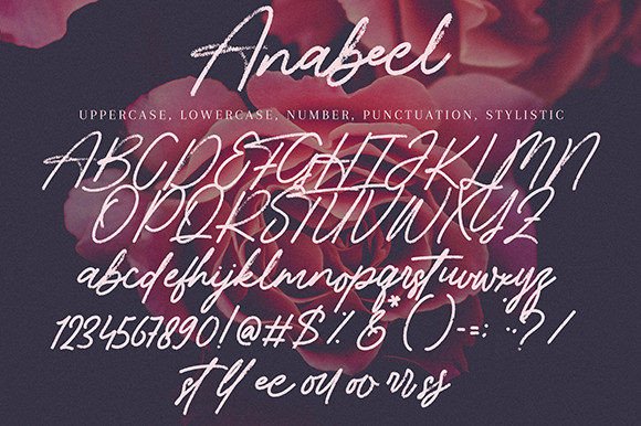 Anabeel Font Poster 8