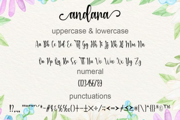 Andara Font Poster 5