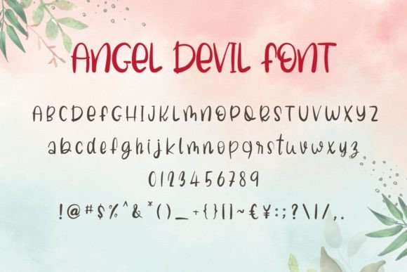 Angel Devil Font Poster 6