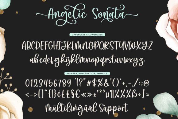 Angelic Sonata Font Poster 5