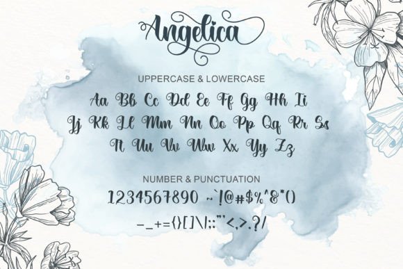 Angelica Font Poster 2