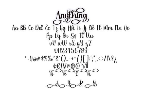 Anything Font Poster 6