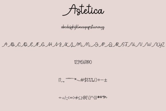 Astetica Font Poster 5