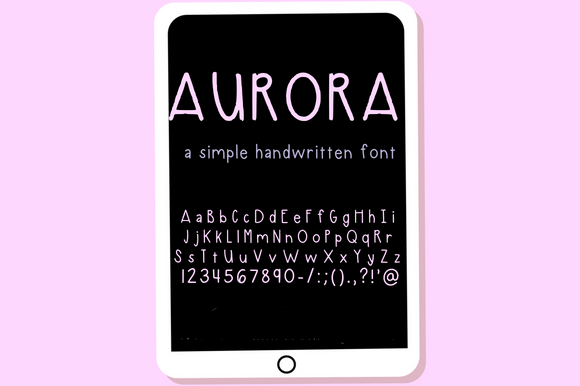 Aurora Font Poster 2