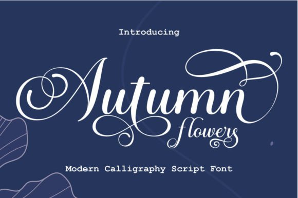 Autumn Flowers Font