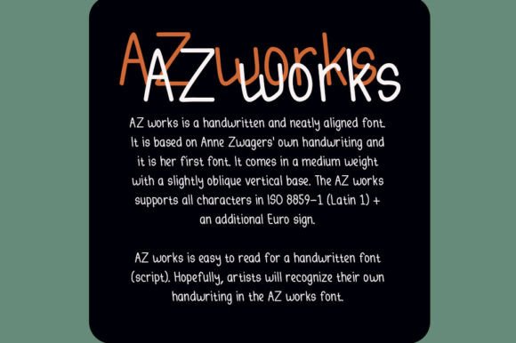 Az Works Font Poster 3