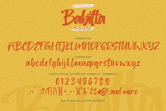 Babitta Font Poster 6