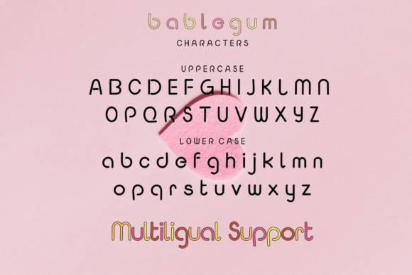 Bablegum Font Poster 5