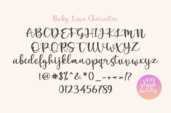 Baby Love Font Poster 8