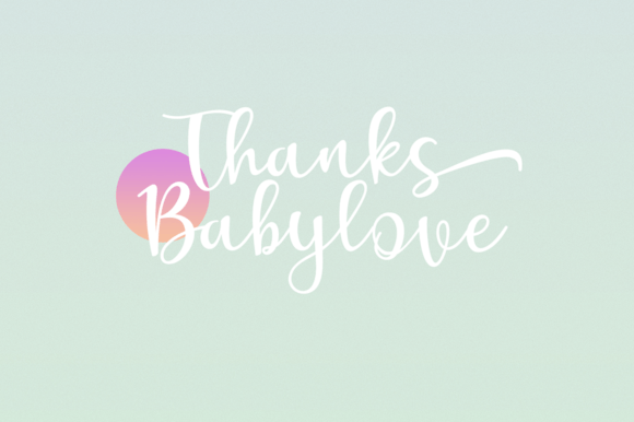 Baby Love Font Poster 10