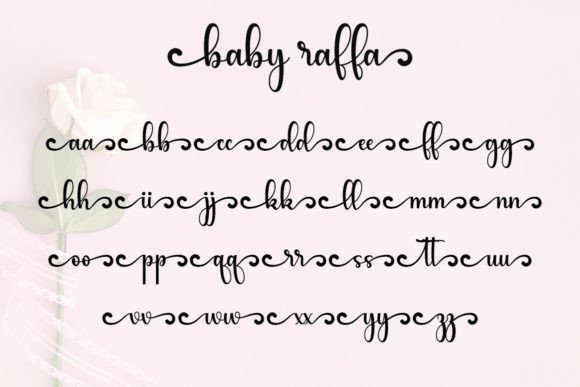 Baby Raffa Font Poster 6