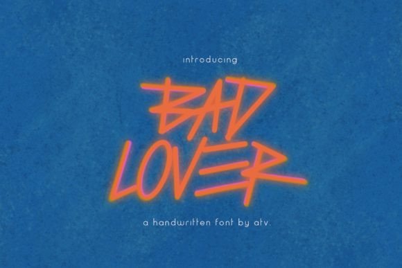 Bad Lover Font Poster 3