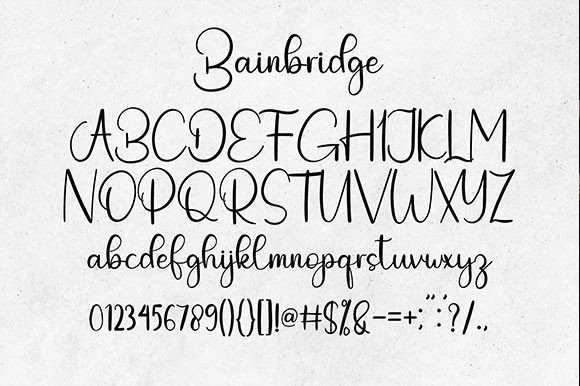 Bainbridge Font Poster 8