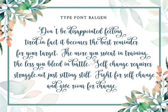 Balgen Font Poster 4