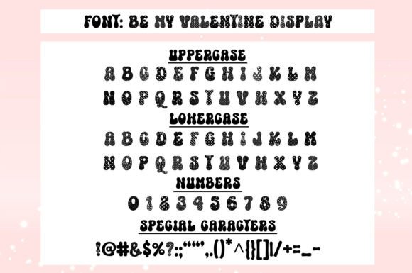 Be My Valentine Font Poster 14