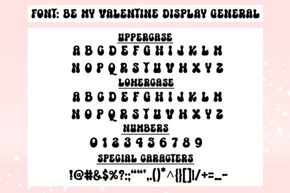 Be My Valentine Font Poster 15