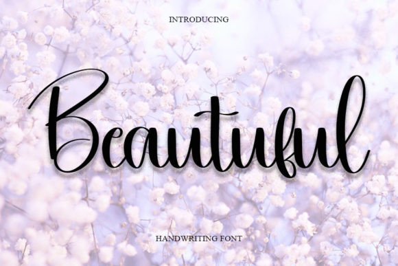 Beautiful Font Poster 1