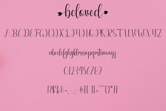 Beloved Font Poster 7