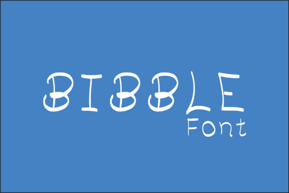 Bibble Font Poster 2