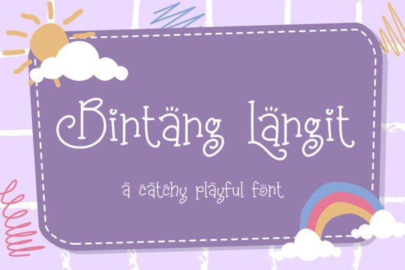 Bintang Langit Font Poster 1