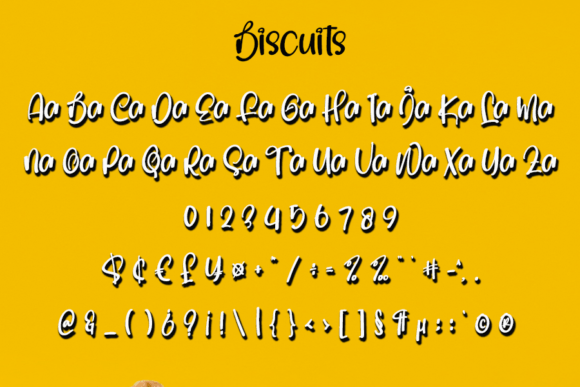 Biscuits Font Poster 5