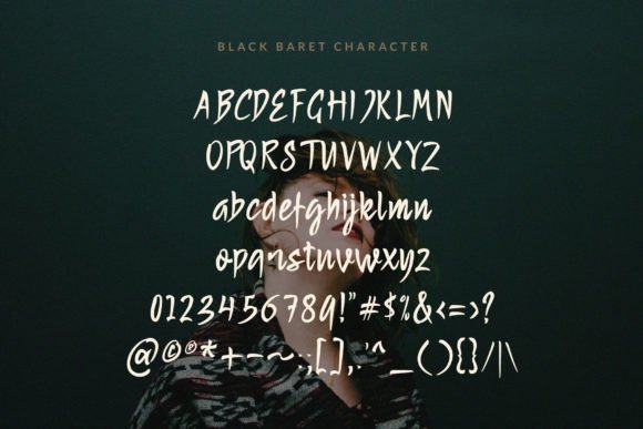 Black Baret Font Poster 6