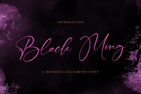 Black Ming Font