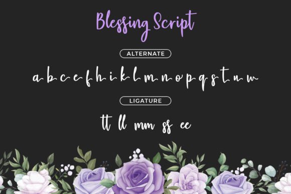 Blessing Script Font Poster 7