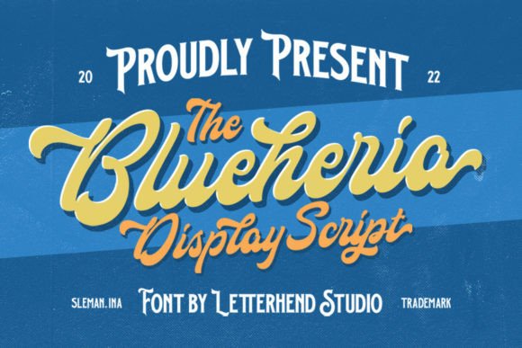 Blueheria Font Poster 1