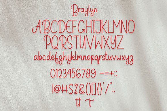 Braylyn Font Poster 7