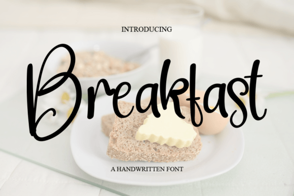 Breakfast Font Poster 1