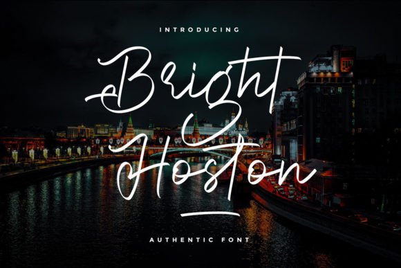 Bright Hoston Font Poster 1