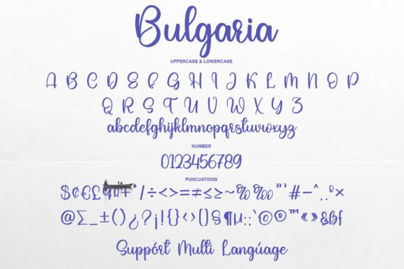 Bulgaria Font Poster 6