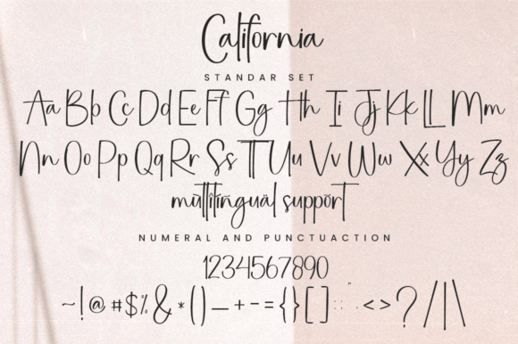 California Font Poster 2