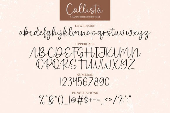 Callista Font Poster 7