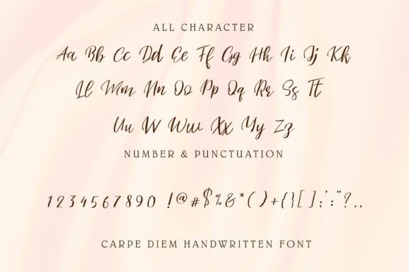 Carpe Diem Font Poster 5