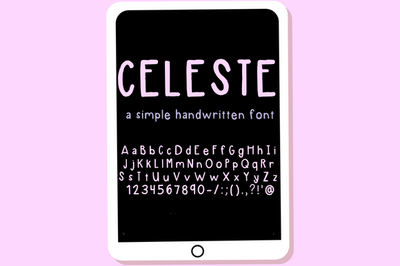 Celeste Font Poster 2