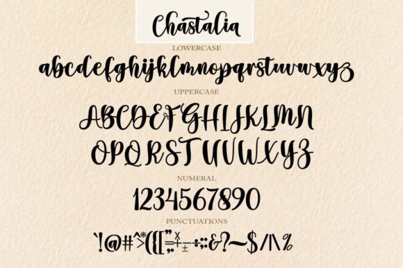 Chastalia Font Poster 7