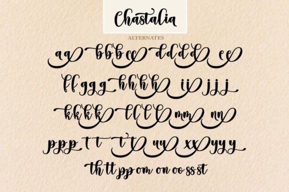 Chastalia Font Poster 8