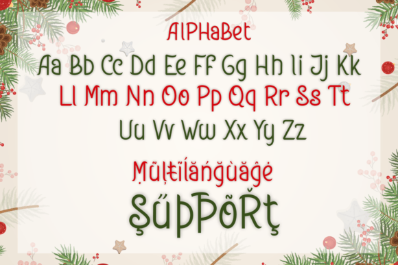 Cherry Christmas Font Poster 4