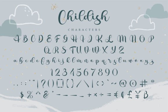 Childish Font Poster 10