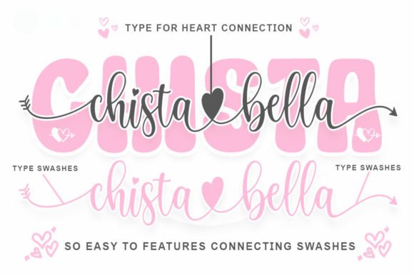 Chista Bella Duo Font Poster 2