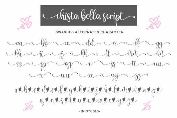 Chista Bella Duo Font Poster 5
